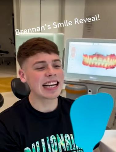 Brennan's smile reveal